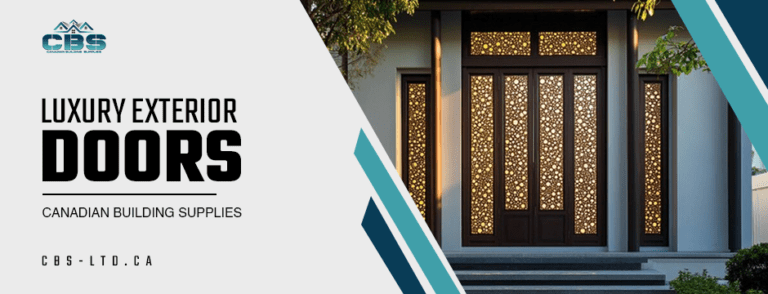 Luxury exterior doors - Canadian Building Supplies