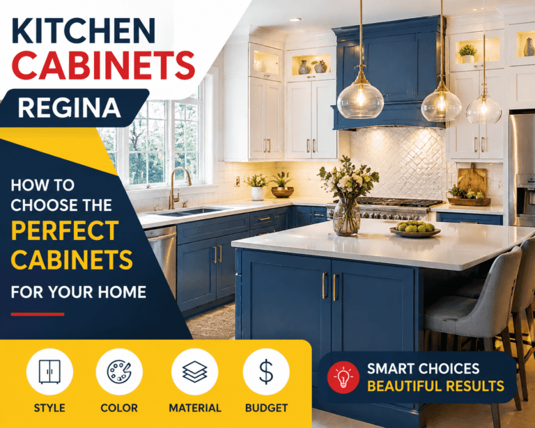 Colorful modern kitchen cabinets.